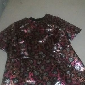 Asos Curve Shiny Skater Dress